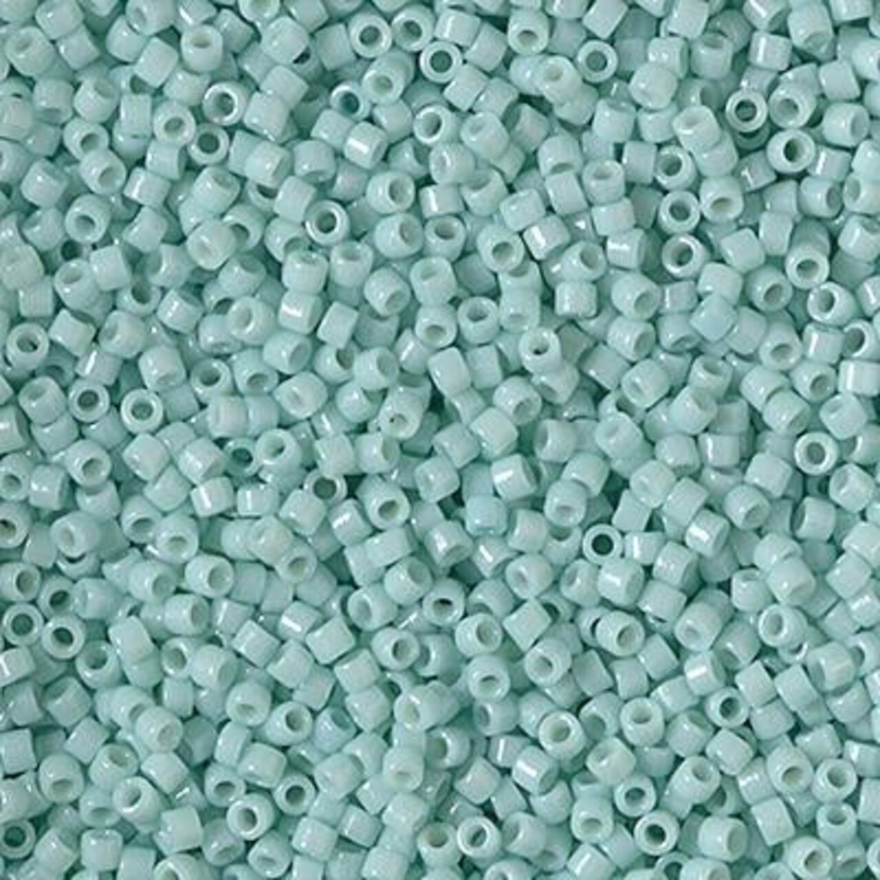 Miyuki Delica Bead 11/0, DB2356, Duracoat Opaque Dyed Pale Turquoise, 5 grams